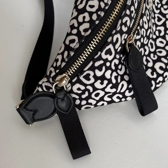 Kate Spade Black and White leopard Print bum bag / pouch - Picture 6 of 10